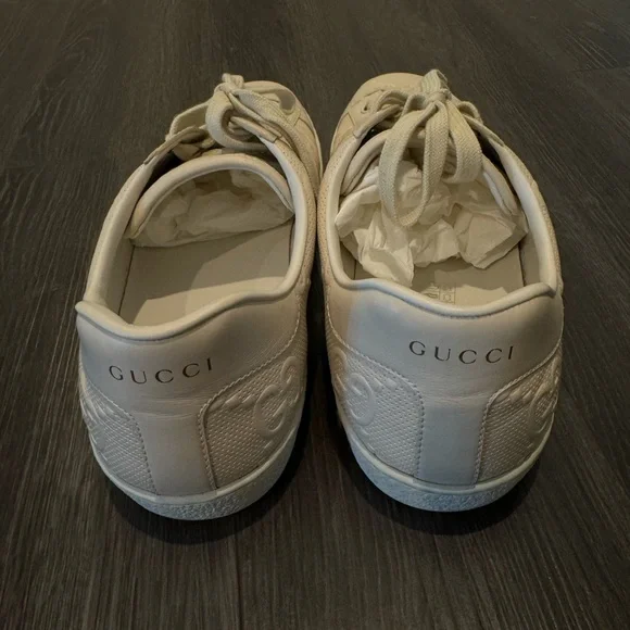 Gucci MEN’S Cream Sneakers - Picture 7 of 9